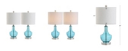 Jonathan Y Colette Mini Glass Table Lamp, Set of 2